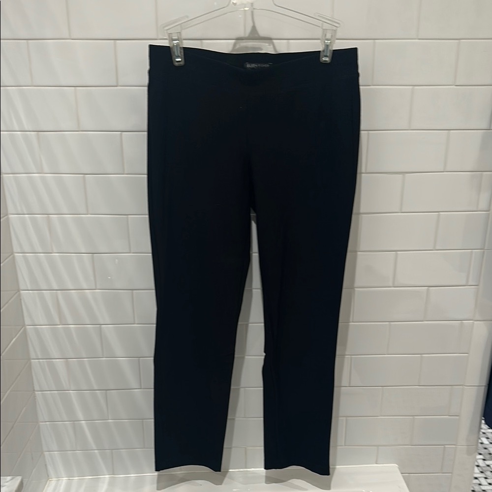 Eileen Fisher black, PP/PTP Crepe Pull on cropped pant